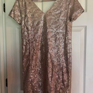 GB gold sequin dress size Junior M